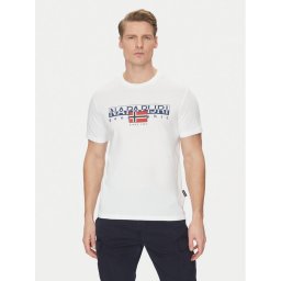 Napapijri Тишърт S-Aylmer NP0A4HTO Бял Regular Fit