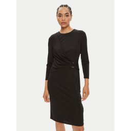 Lauren Ralph Lauren Ежедневна рокля 250898916001 Черен Slim Fit