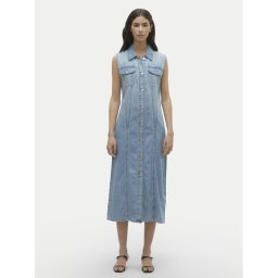 Vero Moda Дънкова рокля Zadie 10309673 Син Regular Fit