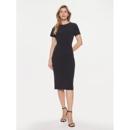 Boss Коктейлна рокля Dukeva 50505952 Тъмносин Slim Fit