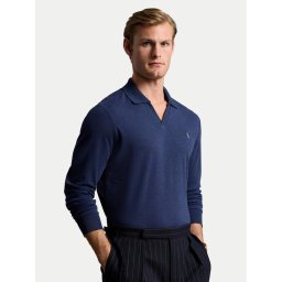 Polo Ralph Lauren Пуловер 710922252003 Тъмносин Custom Slim Fit