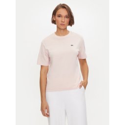 Lacoste Тишърт TF7215 Розов Loose Fit