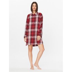 Tommy Hilfiger Нощница UW0UW04874 Червен Relaxed Fit