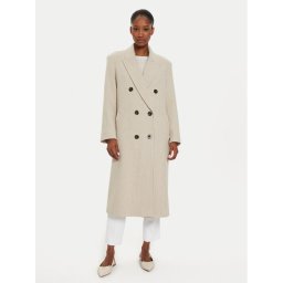 Marella Вълнено палто Acacia 2423016014 Бежов Regular Fit