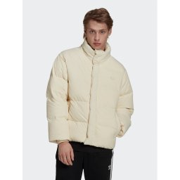 adidas Пухено яке HL9201 Екрю Regular Fit