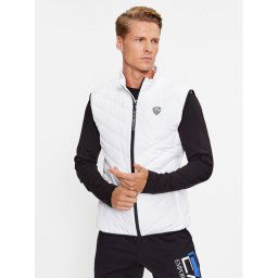 EA7 Emporio Armani Елек 8NPQ02 PNE1Z 1100 Бял Regular Fit