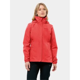 Jack Wolfskin Яке за дъжд Stormy Point 1111202 Червен Regular Fit