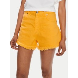 Sisley Дънкови шорти 4QVSL9014 Жълт Regular Fit