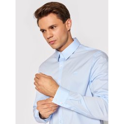 Guess Риза Sunset M1YH20 W7ZK1 Светлосиньо Slim Fit