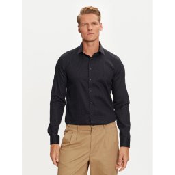 Calvin Klein Риза K10K113521 Тъмносин Slim Fit