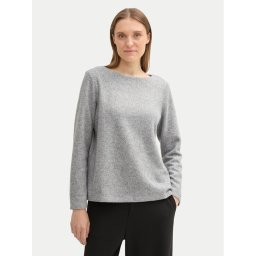 Tom Tailor Пуловер 1043168 Сив Regular Fit