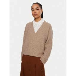 Gestuz Пуловер Alpha 10909332 Бежов Loose Fit