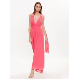ViCOLO Официална рокля TE0028 Розов Regular Fit