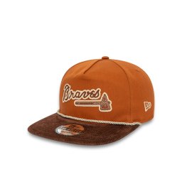 New Era Шапка с козирка Cord Golfer Braves 60435053 Кафяв