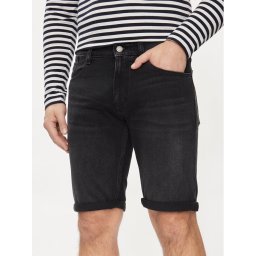 Tommy Jeans Дънкови шорти Ronnie DM0DM18784 Черен Slim Fit