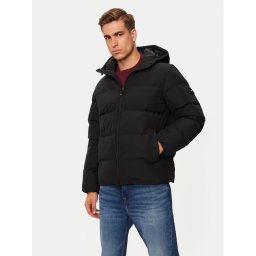 Tommy Hilfiger Пухено яке MW0MW36599 Черен Regular Fit