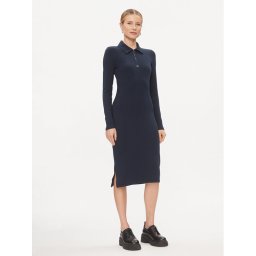 Tommy Jeans Ежедневна рокля DW0DW17259 Тъмносин Slim Fit