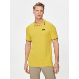 Helly Hansen Тениска с яка и копчета Kos Polo 34068 Жълт Regular Fit