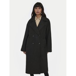 ONLY Преходно палто Wembley 15307697 Сив Oversize