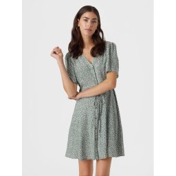 Vero Moda Лятна рокля Alba 10292845 Зелен Regular Fit
