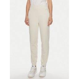 Calvin Klein Долнище анцуг Micro Logo K20K206632 Екрю Regular Fit