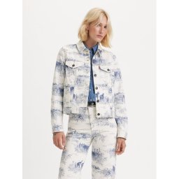 Levi's® Дънково яке The Original Trucker 29945-0161 Бял Regular Fit