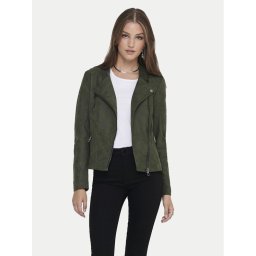 ONLY Яке от имитация на кожа Ava 15102997 Зелен Regular Fit