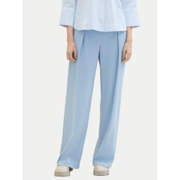 Tom Tailor Текстилни панталони 1040686 Светлосиньо Wide Leg