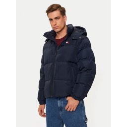 Tommy Jeans Пухено яке Alaska DM0DM20479 Тъмносин Regular Fit