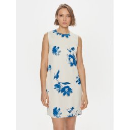 Calvin Klein Лятна рокля K20K207038 Бял Regular Fit