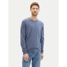 Tom Tailor Пуловер 1038427 Син Regular Fit