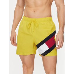 Tommy Hilfiger Плувни шорти UM0UM02048 Жълт Slim Fit