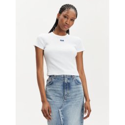 Hugo Тишърт Baby 50510749 Бял Slim Fit