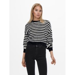 ONLY Пуловер 15235973 Екрю Regular Fit