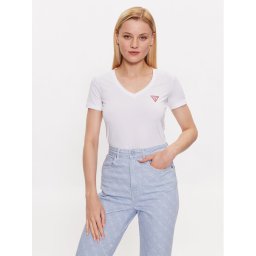 Guess Тишърт W2YI45 J1314 Бял Slim Fit