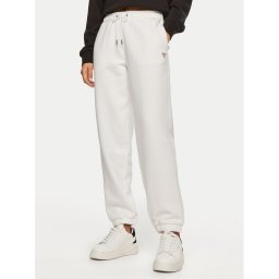 Guess Jeans Долнище анцуг W4YB33 KC811 Бял Regular Fit