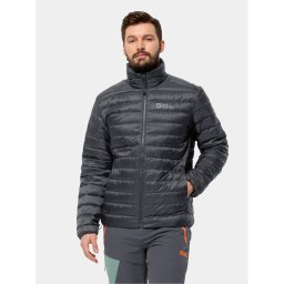 Jack Wolfskin Пухено яке Pilvi Down Jkt 1207701 Черен Regular Fit