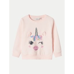 NAME IT Суитшърт 13232088 Розов Regular Fit