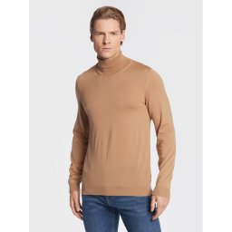 Boss Поло Musso-P 50468262 Кафяв Slim Fit