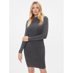 MICHAEL Michael Kors Плетена рокля MH381ZMAFB Сребрист Slim Fit