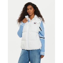 Tommy Jeans Жилетка за костюм Alaska DW0DW18862 Бял Regular Fit