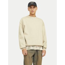 Jack & Jones Суитшърт Urban Edge 12259945 Бежов Loose Fit