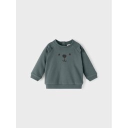 NAME IT Суитшърт 13206861 Зелен Regular Fit