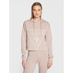 Guess Суитшърт New Alisa V2YQ08 K7UW2 Бежов Relaxed Fit