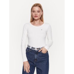 Tommy Hilfiger Блуза WW0WW38869 Бял Slim Fit