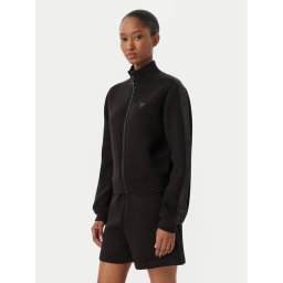 Guess Суитшърт Allie V2YQ17 K7UW2 Черен Regular Fit