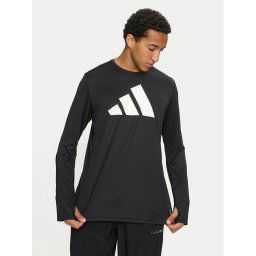 adidas Тениска от техническо трико Run It IL7231 Черен Regular Fit
