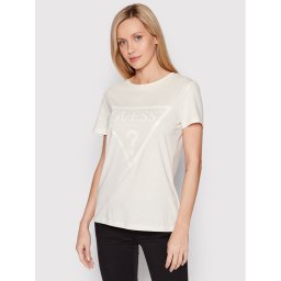 Guess Тишърт V2YI07 K8HM0 Бежов Regular Fit