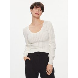 ONLY Пуловер Meddi 15311544 Бял Regular Fit