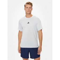 adidas Тениска от техническо трико Workout Logo IT2128 Син Regular Fit
